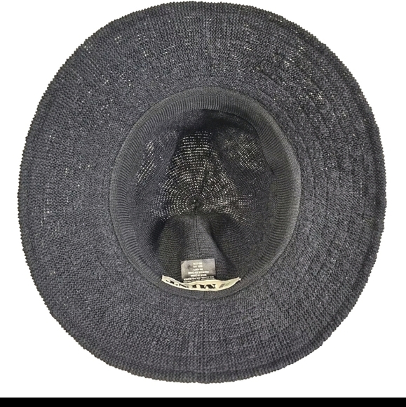 Mint By Goorin Women’s Black Woven One Size Summer Fashionable Beach Cruise Hat - Picture 11 of 13